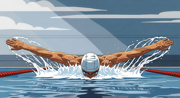 JPG 수영복 스포츠 일러스트 불꽃 수영장 물 운동 수영 힘 경쟁 수면 연습 수영모 팔 아쿠아 스플래쉬 국내일러스트 AI일러스트 AI콘텐츠 자연요소 옷 컨셉 불 건강 신체부위 수상스포츠 수영용품 파일형식