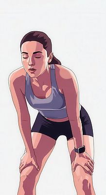 JPG 웰빙 여자 스포츠 일러스트 모션 휴식 건강 피곤 운동 에너지 시간 자신감 목표 집중 연습 체육복 스트레스해소 꾸준함 국내일러스트 AI일러스트 AI콘텐츠 감정 컨셉 사람 운동복 체육 파일형식