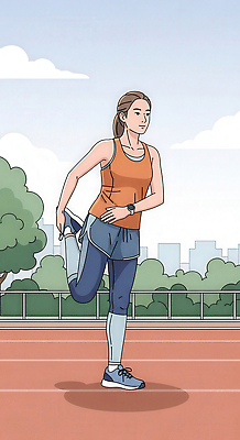 JPG 라이프스타일 여자 스포츠 일러스트 모션 자연 건강 여름 운동복 운동 헬스 스트레칭 운동장 도시 체육 연습 트랙 국내일러스트 AI일러스트 AI콘텐츠 옷 계절 스포츠시설 사람 생활 공간 생태계 파일형식