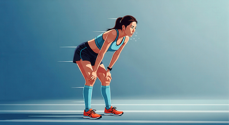 JPG 여자 스포츠 일러스트 운동선수 건강 피곤 경기 운동복 달리기 운동 힘 몸무게 트랙 마라톤 회복 국내일러스트 AI일러스트 AI콘텐츠 옷 컨셉 모션 사람 육상스포츠 파일형식