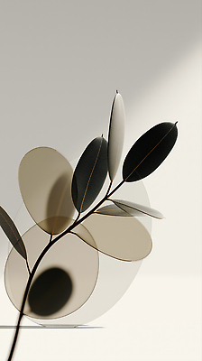 JPG 식물 편집이미지 디자인 예술 컬러 잎 자연 3D 공간 투명 우아함 모던 감성 조화 뷰티풀 편집3D AI포토 AI콘텐츠 컨셉 디지털합성 생태계 파일형식