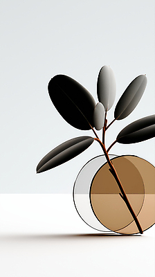 JPG 모양 식물 편집이미지 디자인 예술 컬러 자연 탁자 실내 장식 인테리어 3D 공간 오브젝트 심플 기하학 편집3D AI포토 AI콘텐츠 가구 무늬 내부 디지털합성 생태계 파일형식