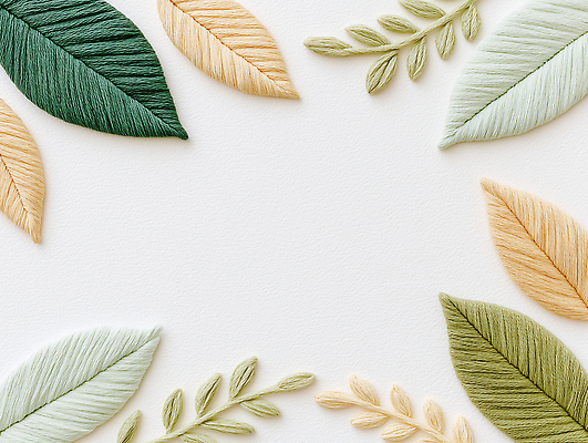 JPG 편집이미지 디자인 예술 백그라운드 잎 재료 장신구 자연 흰색 작품 자수 조화 수공예 색감 편집실사 AI포토 AI콘텐츠 식물 컬러 미술 공예 CG 생태계 파일형식