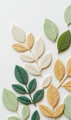 JPG 편집이미지 디자인 예술 컬러 잎 자연 장식 인테리어 평화 실 공예 작품 자수 뷰티풀 편집실사 AI포토 AI콘텐츠 식물 컨셉 미술 취미 CG 생태계 파일형식