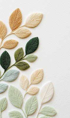 JPG 식물 편집이미지 디자인 예술 잎 패턴 자연 일상 장식 자수 수공예 색감 창작 텍스타일 편집실사 AI포토 AI콘텐츠 무늬 라이프 공예 CG 생태계 파일형식