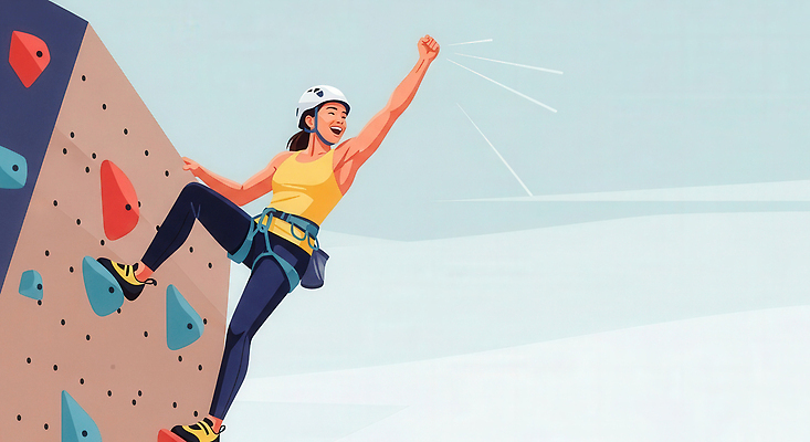 JPG 여자 스포츠 일러스트 실내 운동복 운동 헬스 힘 등산 에너지 도전 헬멧 안전장비 높이 즐거움 열정 클라이밍 액티비티 국내일러스트 AI일러스트 AI콘텐츠 옷 감정 건강 안전 사람 내부 트래킹 등반 장비 보호장비 파일형식