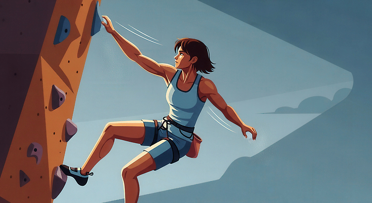 JPG 손 여자 스포츠 포즈 일러스트 발 실내 운동복 운동 힘 도전 선택 몸무게 유연 집중 연습 열정 암벽등반 클라이밍 국내일러스트 AI일러스트 AI콘텐츠 옷 감정 컨셉 건강 사람 내부 신체부위 등산 등반 파일형식