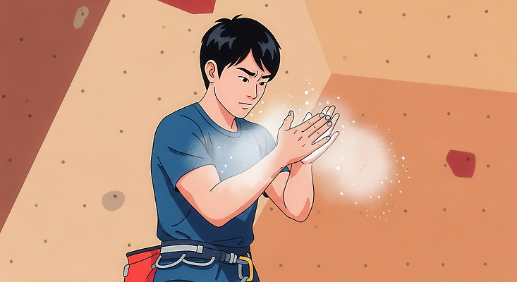 JPG 손 스포츠 일러스트 모션 조명 기술 안전 청년 운동 힘 도전 무게 목표 집중 연습 준비 암벽등반 오후 클라이밍 마그네슘 국내일러스트 AI일러스트 AI콘텐츠 컨셉 건강 성인 신체부위 등산 등반 파일형식