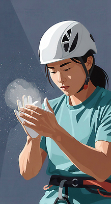 JPG 손 스포츠 일러스트 모션 날씨 담배 기술 관리 야외 운동 도전 집중 연습 준비 열정 암벽등반 등반장비 분 클라이머 국내일러스트 AI일러스트 AI콘텐츠 감정 컨셉 건강 신체부위 등산 등산객 등산용품 파일형식