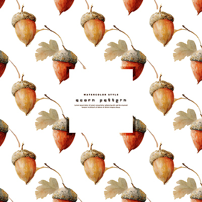 PSD 식물 템플릿 편집이미지 디자인 컬러 백그라운드 패턴 일러스트 자연 수채화 따뜻함 그림 도토리 수공예 정물화 이미지편집 무늬 견과류 공예 생태계 파일형식