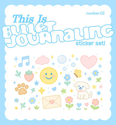 동물 디자인 꽃 감정 예술 컬러 스티커 일러스트 문구용품 아이디어 장식 파란색 다이어리 일기 편지 오브젝트 서식 꾸미기 창의성 국내일러스트 AI파일 식물 컨셉 사무용품 파일형식 벡터