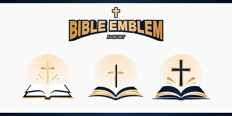 디자인 기독교 종교 상징 십자가 일러스트 창조 그래픽 세트 교회 성경 메시지 이미지 복음 미니멀 국내일러스트 AI파일 종교용품 종교건축 건물 파일형식 벡터