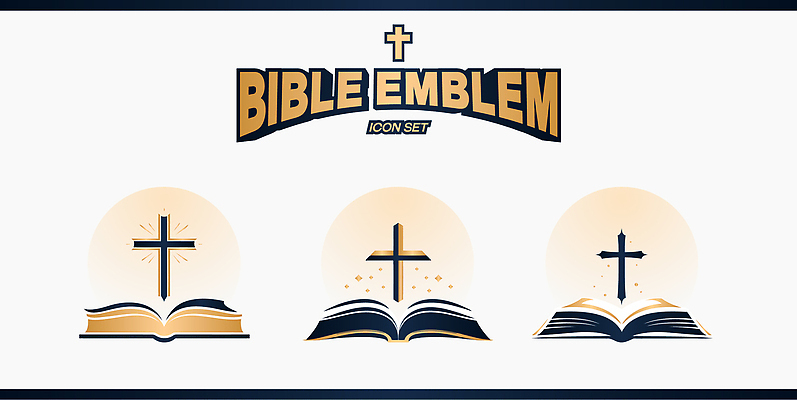 디자인 기독교 예술 상징 십자가 일러스트 그래픽 성경 배열 심볼 모던 심플 창의성 스타일 국내일러스트 AI파일 종교 종교용품 파일형식 벡터