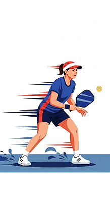 JPG 여자 스포츠 일러스트 공 날씨 기술 경기 운동복 운동 페인트 경쟁 코트 테니스 머리띠 커브길 집중 속도 준비 액션 패들 국내일러스트 피클볼 AI일러스트 AI콘텐츠 옷 도로 컨셉 장신구 건강 사람 구기 외투 노_배의노 파일형식