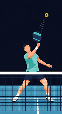 JPG 남자 스포츠용품 스포츠 일러스트 공 모션 기술 취미 캐주얼 운동복 운동 경쟁 테니스 라켓 테니스장 집중 연습 쉼표 스트라이크 국내일러스트 피클볼 AI일러스트 AI콘텐츠 옷 컨셉 스포츠시설 건강 사람 구기 오브젝트 파일형식