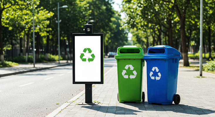 JPG 나무 편집이미지 도로 관리 환경 청결 재활용 쓰레기통 도시 친환경 분리수거 공공장소 자원 지역사회 편집실사 AI포토 AI콘텐츠 식물 길 교통시설 장소 위생 CG 파일형식