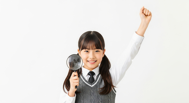 JPG 편집이미지 학생 교육 행복 교복 어린이 포즈 실험 소녀 기쁨 우승 자신감 확대경 긍정적 의료성형뷰티 편집실사 AI인물포토 AI콘텐츠 옷 여자 감정 사람 최고 CG 파일형식 AI포토