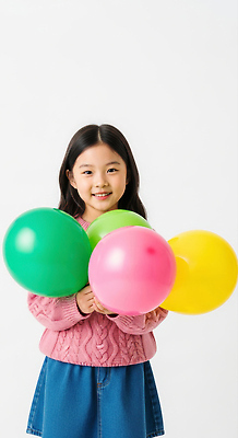 JPG 편집이미지 행복 어린이 분홍색 컬러 백그라운드 웃음 초록색 장난감 노란색 스웨터 즐거움 풍선 순간 의료성형뷰티 편집실사 AI인물포토 AI콘텐츠 감정 상의 표정 사람 CG 파일형식 AI포토