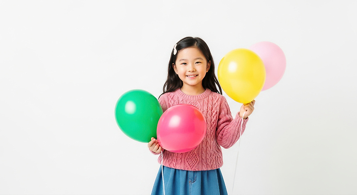 JPG 편집이미지 손 행복 감정 어린이 컬러 밝음 웃음 소녀 파티 양손 축하 생일 즐거움 풍선 의료성형뷰티 편집실사 AI인물포토 AI콘텐츠 여자 기념일 컨셉 표정 사람 이벤트 신체부위 CG 파일형식 AI포토