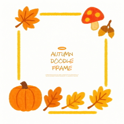 PSD 디자인 계절 컬러 액자 일러스트 자연 호박 나뭇잎 따뜻함 장식 디지털 버섯 가을 그림 애니메이션 꾸미기 테마 국내일러스트 잎 채소 생태계 파일형식