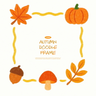PSD 디자인 계절 예술 컬러 단풍 잎 일러스트 자연 호박 프레임 따뜻함 그래픽 장식 버섯 가을 수공예 창의성 국내일러스트 식물 채소 공예 생태계 파일형식