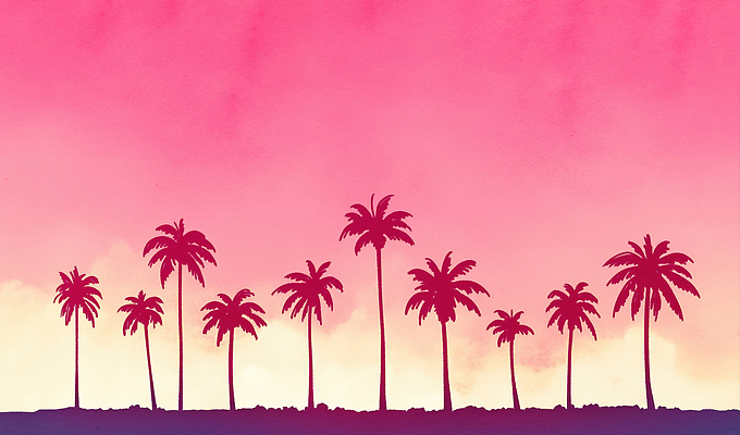JPG 나무 구름 실루엣 컬러 백그라운드 일러스트 자연 하늘 휴식 열대 풍경 여름 야자수 평화 고요 일몰 뷰티풀 국내일러스트 AI일러스트 AI콘텐츠 자연요소 식물 계절 컨셉 촬영기법 노을 생태계 파일형식
