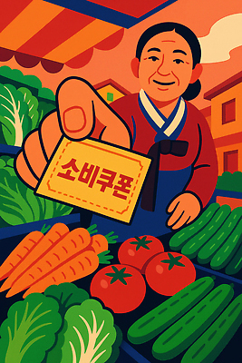 JPG 전통 할머니 음식 토마토 채소 일러스트 오이 한국 웃음 풍경 농작물 판매 바구니 전시 당근 신선 시장 저녁 상추 고객 국내일러스트 AI일러스트 AI콘텐츠 여자 노년 아시아 농업 뿌리채소 표정 야간 파일형식