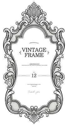 PSD 편집이미지 디자인 예술 액자 프레임 일상 그래픽 장식 빈티지 날짜 고급 우아함 뷰티풀 이미지편집 컨셉 라이프 파일형식