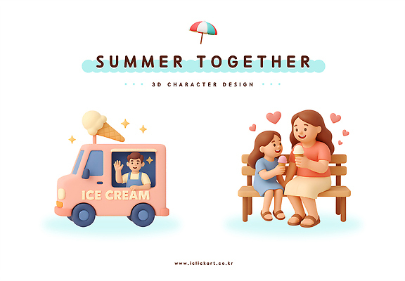 PSD 편집이미지 공원 벤치 가족 모녀 휴식 아이스크림 디저트 3D캐릭터 웃음 여름 3D 트럭 달콤 즐거움 일과 편집3D 캐릭터 계절 공공시설 딸 감정 음식 컨셉 의자 관계 자동차 엄마 표정 맛 디지털합성 파일형식