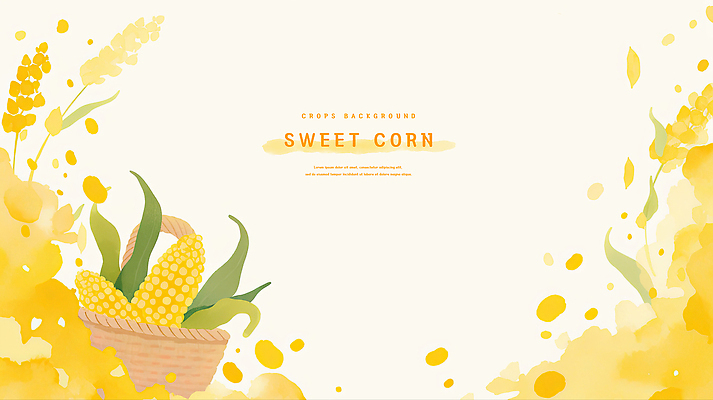 PSD 식물 전통 디자인 예술 컬러 백그라운드 농업 일러스트 자연 건강 선물 옥수수 여름 농작물 바구니 수확 농촌 그림 화사함 국내일러스트 계절 산업 컨셉 곡류 시골 생태계 파일형식