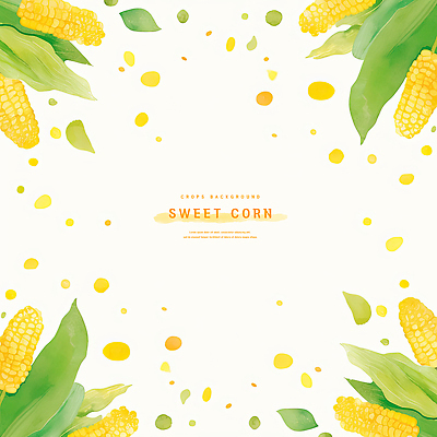 PSD 식물 백그라운드 잎 농업 일러스트 자연 건강 옥수수 장식 초록색 여름 농작물 금색 수확 신선 뷰티풀 색감 생동감 싱그러움 국내일러스트 계절 산업 컬러 곡류 생태계 파일형식