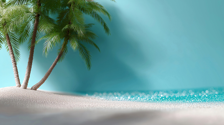 JPG 편집이미지 모래 바다 여행 자연 휴식 열대 풍경 해변 물 여름 모래사장 야자수 햇빛 선탠 편안함 편집실사 AI포토 AI콘텐츠 자연요소 나무 계절 컨셉 태양 감각 CG 생태계 파일형식