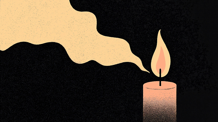 JPG 나무 감정 일러스트 초 촛불 불꽃 조명 빛 평화 고요 분위기 연기 스케치 그림 소프트 창의성 차분 국내일러스트 AI일러스트 AI콘텐츠 식물 컨셉 불 미술 파일형식