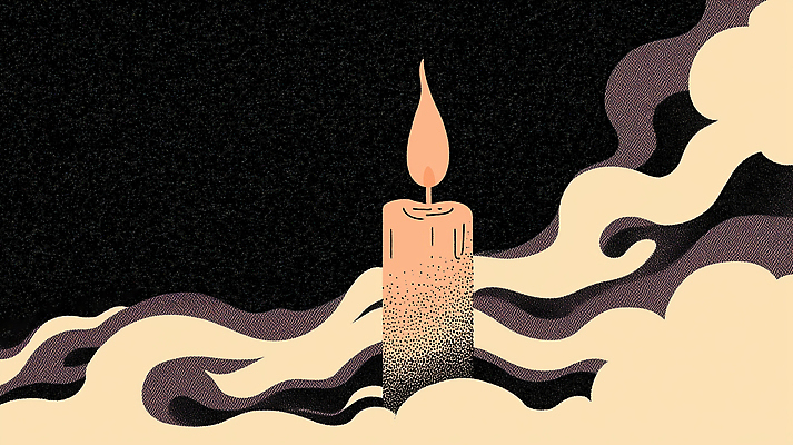 JPG 디자인 일러스트 촛불 자연 조명 미술 일상 빛 평화 고요 오픈 감각 분위기 연기 그림 심플 감성 독창 소멸 국내일러스트 AI일러스트 AI콘텐츠 컨셉 초 문화예술 라이프 생태계 파일형식