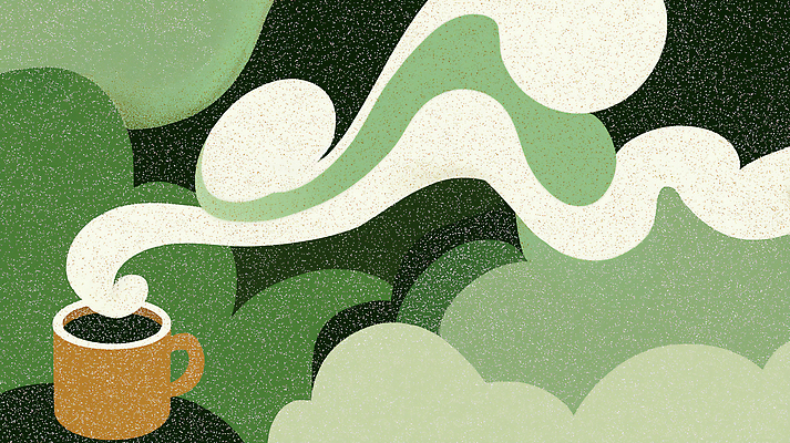 JPG 디자인 감정 커피 음료 예술 일러스트 자연 추상 휴식 따뜻함 일상 컵 초록색 마시기 분위기 연기 편안함 오브젝트 향기 차분 국내일러스트 AI일러스트 AI콘텐츠 식기 컬러 컨셉 무늬 모션 라이프 감각 생태계 냄새 파일형식