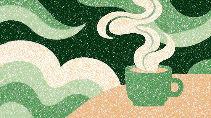 JPG 디자인 커피 음료 예술 컬러 일러스트 탁자 아침 따뜻함 일상 컵 감각 분위기 연기 편안함 모던 부드러움 디지털아트 차분 국내일러스트 AI일러스트 AI콘텐츠 주간 식기 가구 컨셉 라이프 파일형식