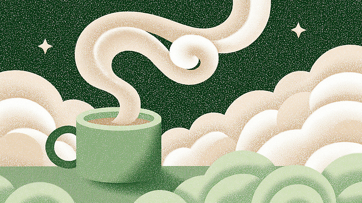 JPG 구름 무료이미지 디자인 감정 커피 예술 백그라운드 생각 일러스트 아침 휴식 따뜻함 일상 컵 초록색 마시기 분위기 수증기 편안함 향기 차분 국내일러스트 AI일러스트 AI콘텐츠 주간 자연요소 식기 음료 컬러 컨셉 모션 라이프 감각 냄새 파일형식