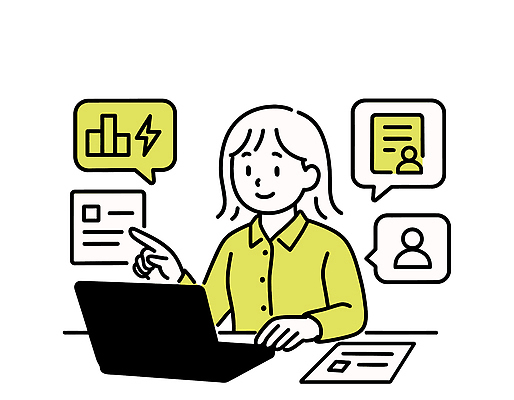 디자인 여자 일러스트 텍스트 통계 커뮤니케이션 그래프 기술 그래픽 컴퓨터 사무실 자료 정보 작업 발표 집중 분석 모던 정리 국내일러스트 AI파일 컨셉 비즈니스 사람 전자제품 파일형식 벡터