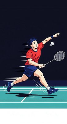 JPG 스포츠 일러스트 공 청소년 협력 운동선수 경기 여름 운동 점프 경쟁 코트 스윙 집중 연습 역동적 배드민턴 흥미 스매싱 국내일러스트 AI일러스트 AI콘텐츠 계절 포즈 컨셉 모션 건강 사람 구기 외투 파일형식