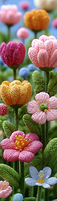 JPG 모양 식물 편집이미지 꽃 컬러 잎 꽃밭 자연 풍경 정원 봄 만개 뷰티풀 편집실사 AI포토 AI콘텐츠 계절 CG 생태계 파일형식