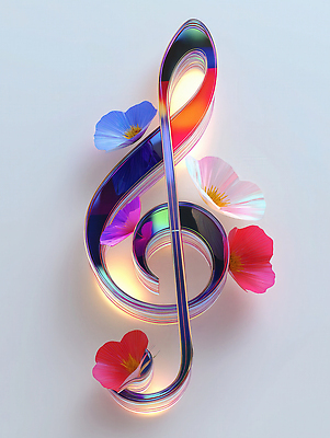 JPG 편집이미지 기호 디자인 꽃 예술 음악 컬러 장식 디지털 조화 뷰티풀 창의력 편집3D AI컴퓨터그래픽 AI콘텐츠 식물 문자 문화예술 3D 파일형식