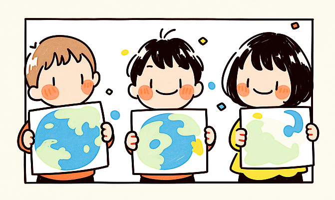 JPG 무료이미지 손 디자인 교육 지구 어린이 컬러 일러스트 학교 모션 자연 협력 설계 표정 즐거움 그림 창의력 국내일러스트 AI일러스트 AI콘텐츠 감정 컨셉 사람 신체부위 생태계 파일형식