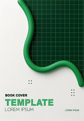 PSD 템플릿 디자인 표지 백그라운드 곡선 그래픽 책 초록색 디지털 모던 레이아웃 격자 이미지템플릿 선 컬러 무늬 파일형식