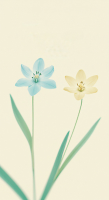 JPG 식물 꽃 컬러 잎 일러스트 자연 생명 풍경 파란색 노란색 정원 봄 부드러움 파스텔 조화 뷰티풀 경관 국내일러스트 AI일러스트 AI콘텐츠 계절 학용품 감각 생태계 파일형식