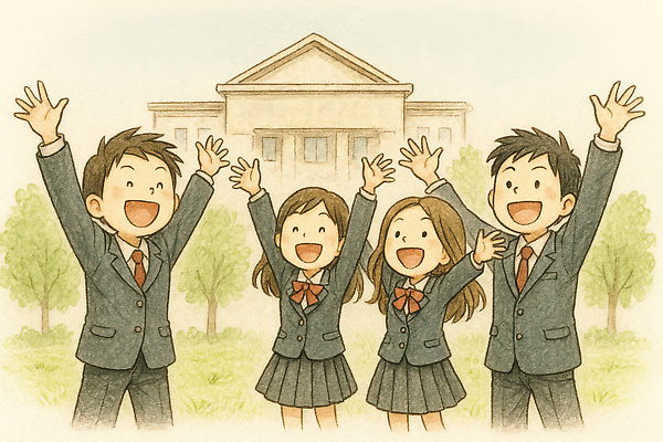 JPG 학생 손 기념일 어린이 포즈 일러스트 학교 성공 함께함 초등학교 웃음 일상 친구 활발 기쁨 축하 그룹 순간 세련 국내일러스트 AI일러스트 AI콘텐츠 교육 감정 컨셉 관계 표정 사람 이벤트 라이프 신체부위 파일형식