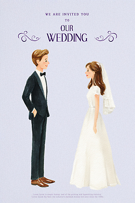 PSD 편집이미지 디자인 커플 옷 행복 신부 신랑 백그라운드 결혼식 사랑 이벤트 로맨틱 초대장 초대 뷰티풀 특별함 이미지편집 감정 결혼 컨셉 관계 카드_감사 파일형식