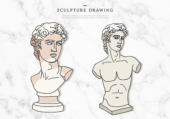 디자인 예술 조각 신체 일러스트 조각상 머리 디지털 표현 감각 제조 그림 드로잉 석고상 창작 스타일 국내일러스트 AI파일 미술 신체부위 조형물 파일형식 벡터