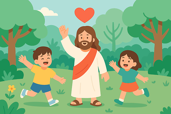 행복 종교 어린이 일러스트 자연 놀이 사랑 웃음 풍경 성경 기쁨 예수 숲 만화 즐거움 그림 국내일러스트 AI파일 감정 종교용품 표정 사람 신_종교 생태계 파일형식 벡터