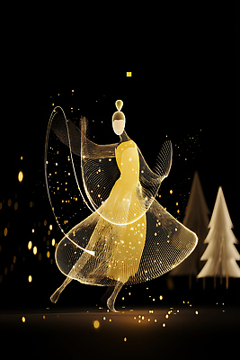 JPG 디자인 드레스 여자 예술 백그라운드 모션 조명 그래픽 빛 반짝임 디지털 어둠 춤 분위기 우아함 팬시 감성 뷰티풀 창의성 AI컴퓨터그래픽 AI콘텐츠 옷 컨셉 문화예술 사람 파일형식