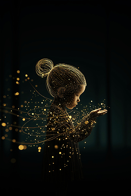 JPG 손 디자인 감정 어린이 예술 컬러 상상 미래 소녀 빛 반짝임 점 분위기 신비 구슬 그림 열정 주목 창의성 AI컴퓨터그래픽 AI콘텐츠 여자 컨셉 모션 사람 신체부위 파일형식